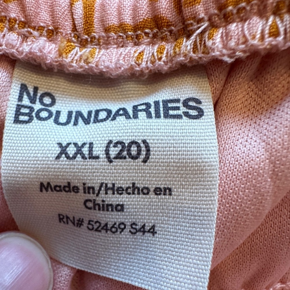 No Boundaries Tiered Dress Women XXL 20 Coral Floral Ruffle Boho Festival Indie - Picture 6 of 9